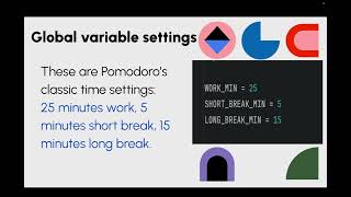 COMP123 Pomodoro Timer Presentation Video in Mandarin