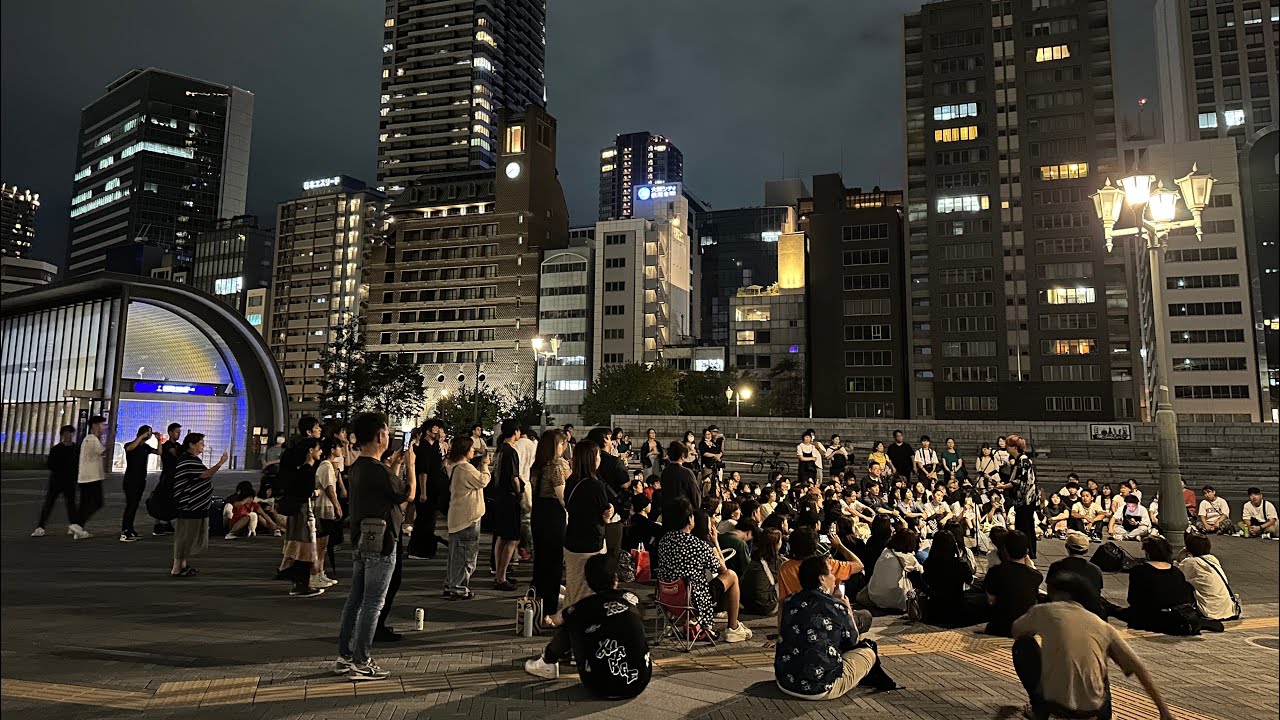 【 きゃない 】セットリストに注目！オリジナル曲だけで全国各地で路上ライブ【47都道府県おまコレ全部生身でツアー】大阪府 /なにわ橋駅前2024.9.21(21/47×2日目)