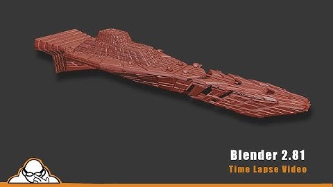 Time Lapse Video Blender 2.81 how to make a space battleship