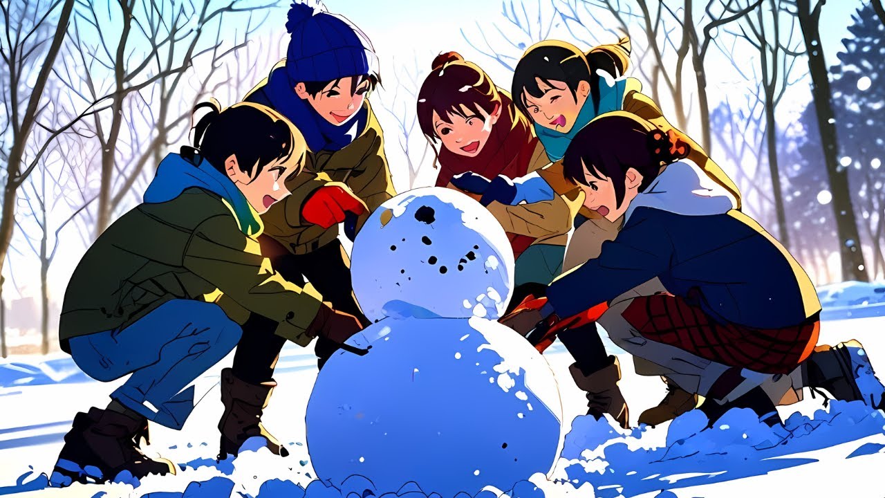 Kids Playing in the Snow - Fun Winter Song for Children | Snow Day ...