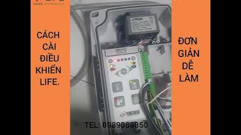 CÁCH CÀI ĐIỀU KHIỂN CỔNG TỰ ĐỘNG LIFEHOME/TEL: 0989088850