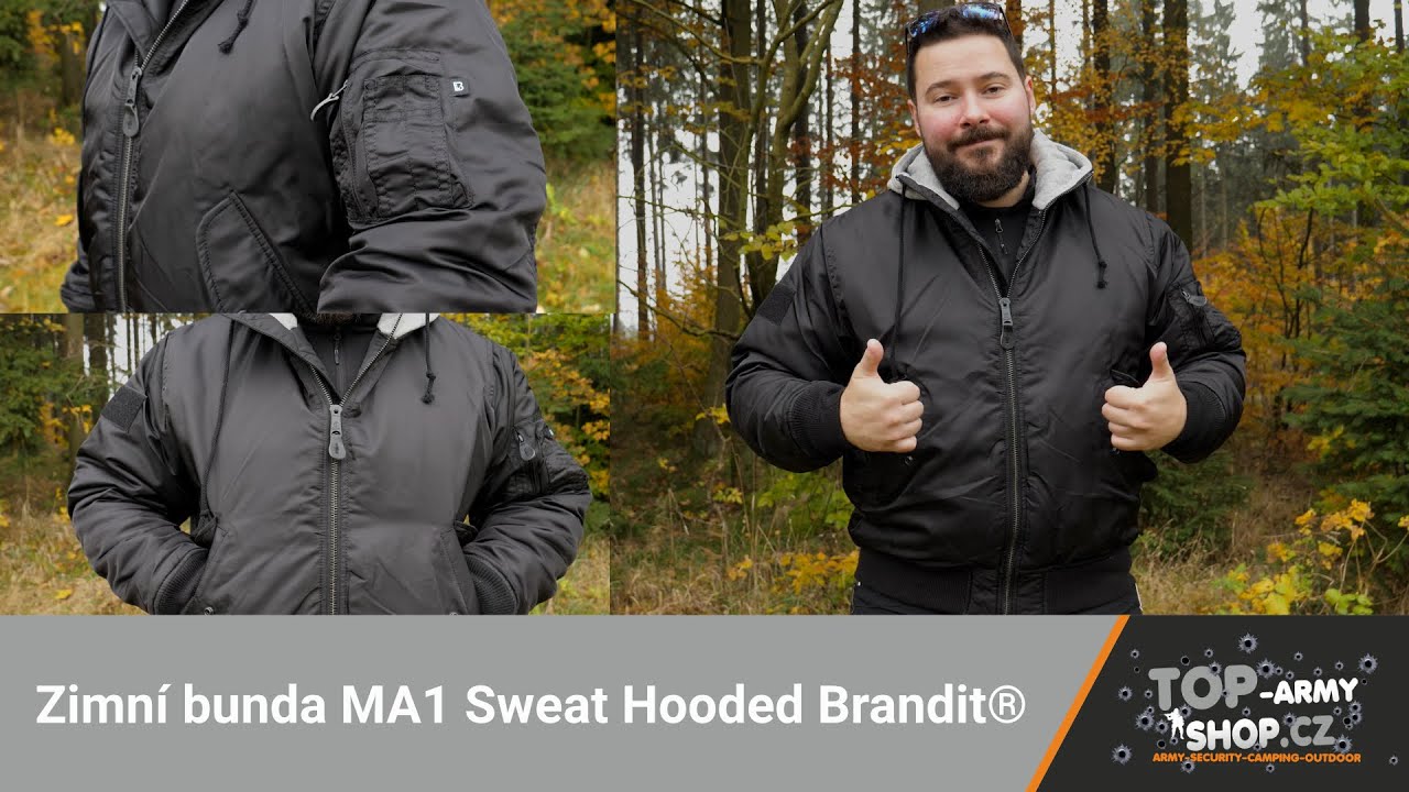 Winter jacket MA1 Sweat Hooded Brandit® Good old classic! TA - YouTube
