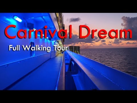 Video: Carnival Dream Cruise Ship-eet en -kos