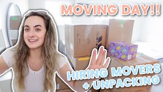 Moving Day!!! || Movers come, Unpacking + Organizing the New Home