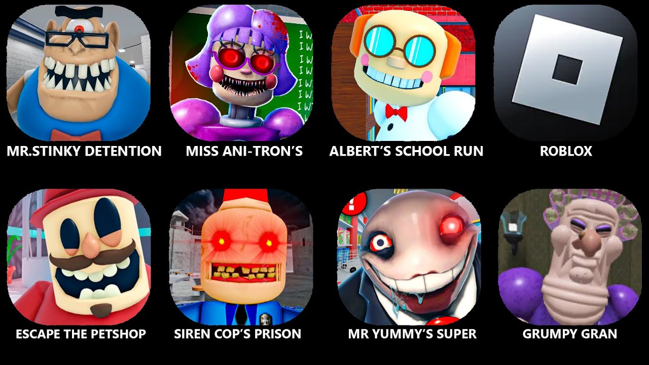 ROBLOX ESCAPE MR.STINKY DETENTION! (OBBY),MISS ANI-TRON'S DETENTION! (SCARY OBBY)#roblox