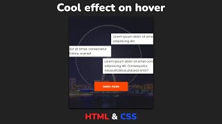 Блок с hover effect при наведении с помощью transition-delay используя HTML & CSS шаг за шагом