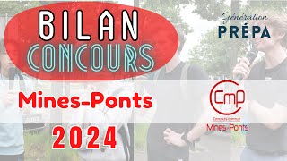 Bilan Concours Mines-Ponts 2024 !