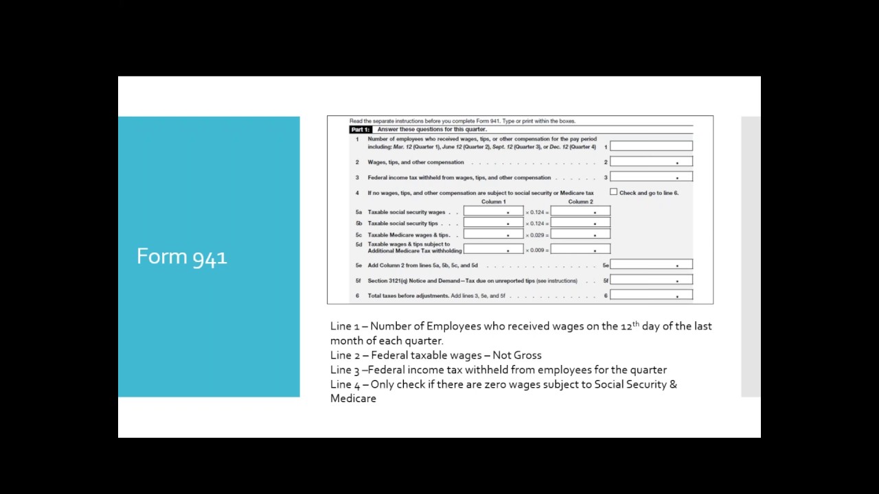 numbers are perfection balance and complete form 941 youtube mailing address form 941