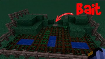 How to make a rabbit trap with working bait | Maincraft