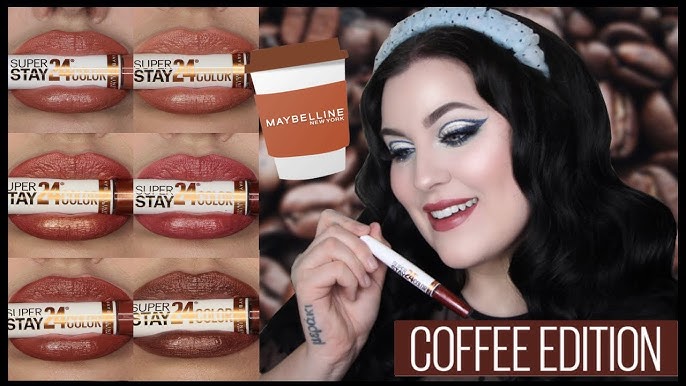 NEU! Maybelline SUPERSTAY COFFEE Edition (Livetest) - YouTube