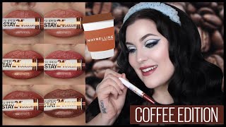 *COFFEE EDITION* MAYBELLINE SUPERSTAY 24HOUR COLOR LIPSTICK - SWATCHES/REVIEW