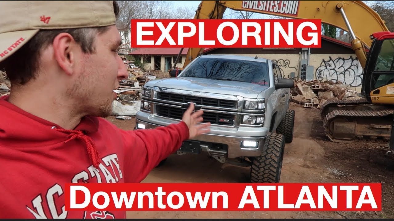 LIFTED TRUCKS EXPLORE DOWNTOWN ATLANTA! YouTube