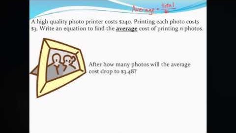 Finding an average cost using rational functions