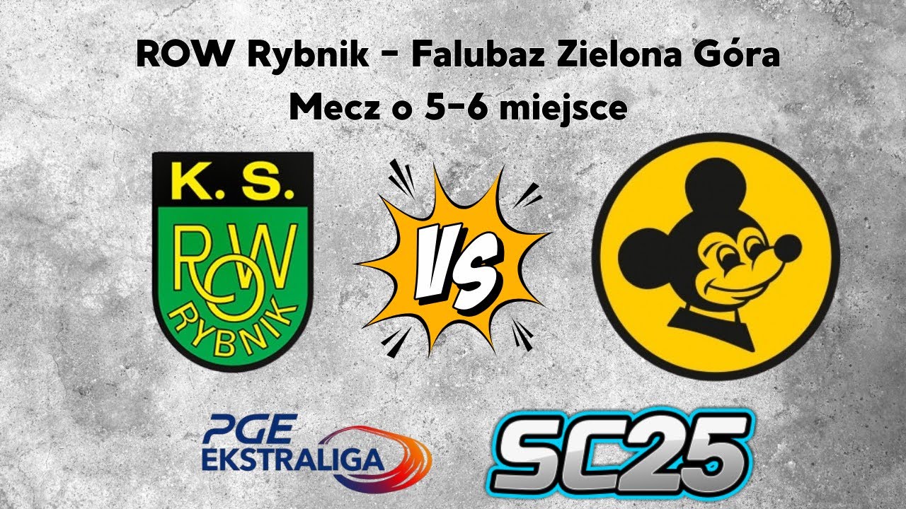 Symulacja meczu ROW Rybnik vs Falubaz Zielona Góra | Mecz o 5-6 miejsce PGE Ekstraliga
