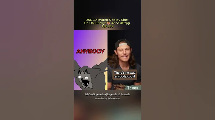 D&D Animated Side by Side: Uh Oh! Stinky! 🤣 #dnd #ttrpg #dnd5e