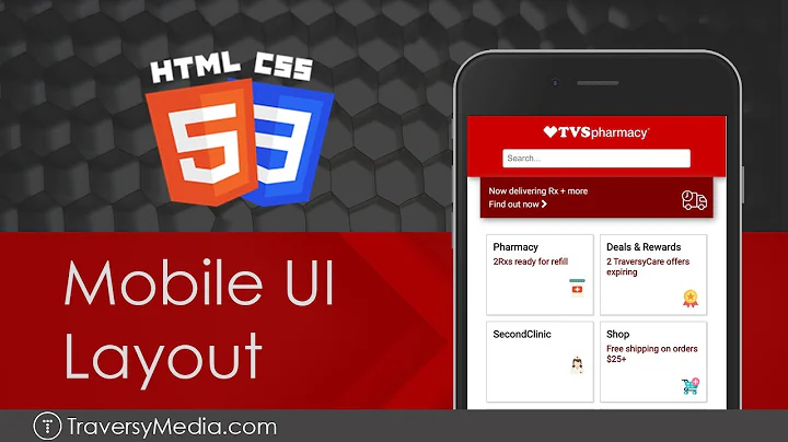 HTML & CSS Mobile UI Layout | CVS Clone