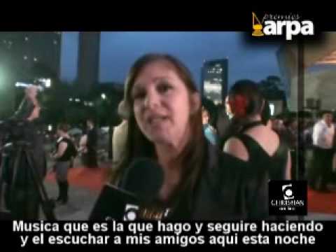 Entrevista a Crystal Lewis en Premios Arpa Mxico por Isaac Juarez para www.christianonl...