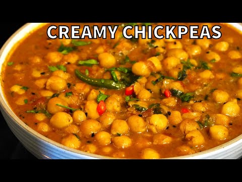 YUMMY CREAMY CHICKPEA CURRY (VEGAN) | CHICKPEA RECIPE INDIAN STYLE
