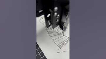 Isometric Tower. No plot optimization. Pen plotter machine #lineart #architecture