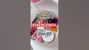 🚨EMERGENCY🚨WORK KIT✨ #asmr #shorts #restock #organization #satisfying #aesthetic #emergencykit
