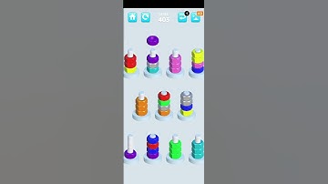 Nuts Sort Level 403 Solved #shortsfeed #nutssort #gameplay #shorts