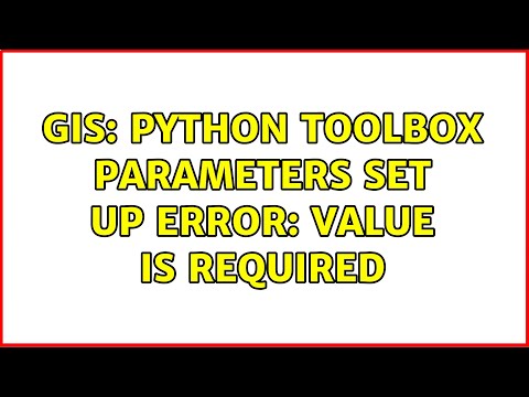 GIS: Python Toolbox