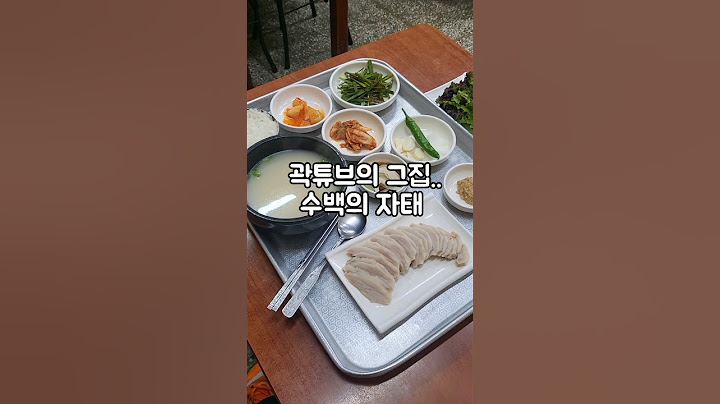 곽튜브 최애 돼지국밥!! 부산 1등이라는 그의맛집 ..