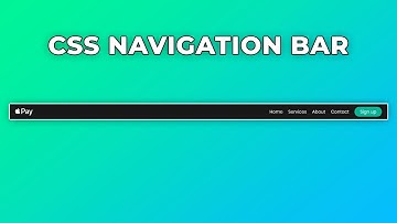 Create an Awesome Navigation Bar Using Only HTML & CSS | CSS Navbar