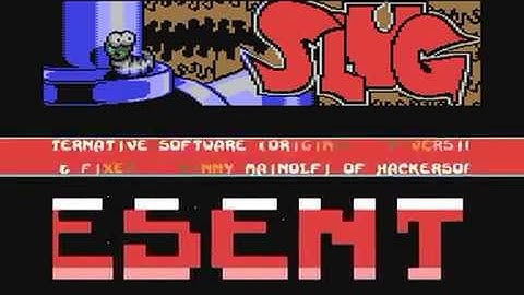 Commodore 64: Slug game ending and crazy hack by Alternative Software and Hackersoft