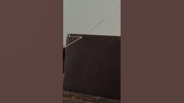 Leather Saddle Stitch  #diy #leatherwallet #leather #bifoldwallet #handmade #sewing #leathercraft