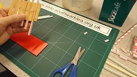 Drinking Straw Pan Pipes