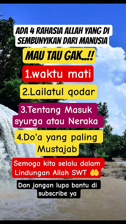 Allah merahasiakan 4.hal ini pada Hamba nya #fypyoutube #vidioshorts