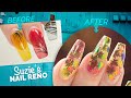 Can You Fill Gel Over Acrylic?🤔Fall Leaves Inlay