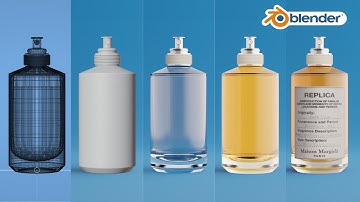 Product Design Tutorial in Blender:  Replica Perfume Bottle