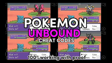 Pokemon Unbound latest version cheat code 100%working with proof | #pokemon #cheatcodes