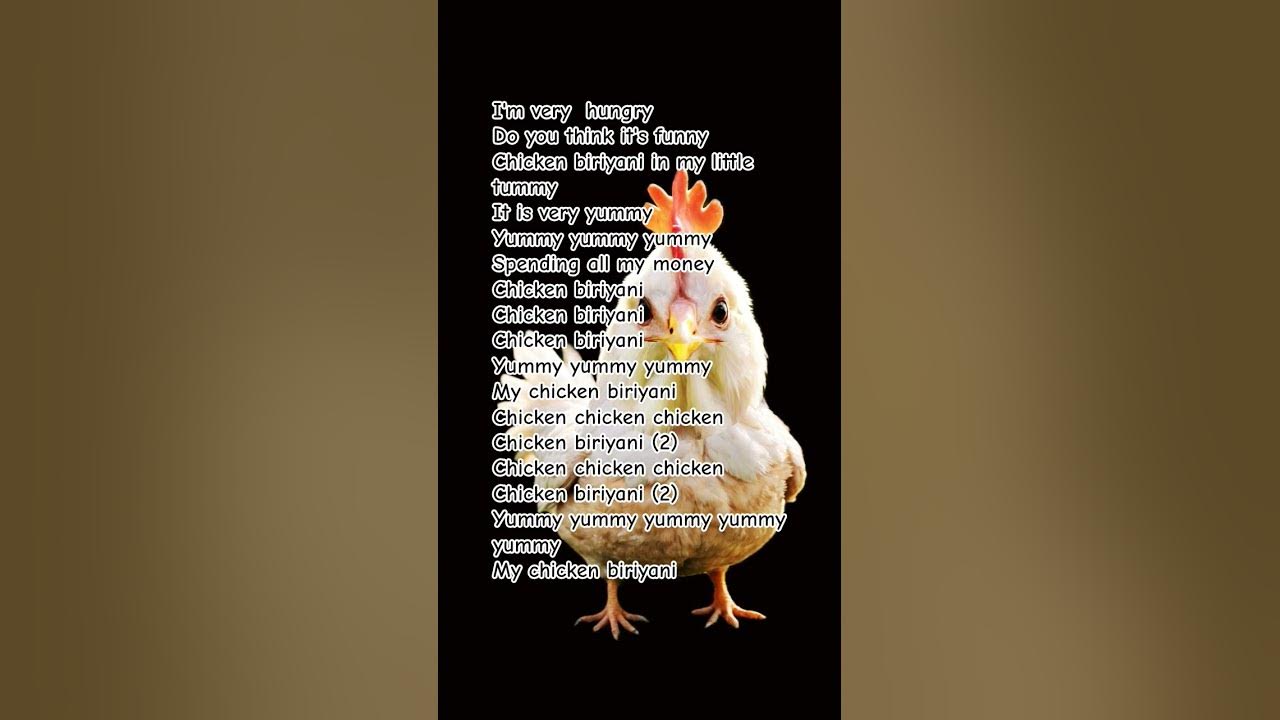 chicken biryani - The quick style song #lyrics #newmusic #mrtriptorahman