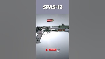 How Does the SPAS-12 Work? | 3D Gun Mechanism Animation #shotgun