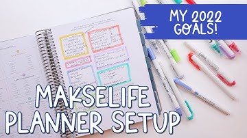Makselife Planner | Setting Up + Goal Setting 2022