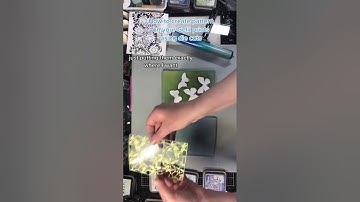 How to create pattern on your Gelli prints with Die cuts #shorts #gelliplate #distressink