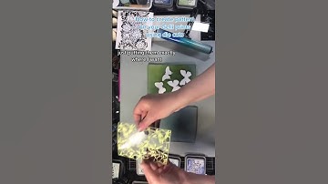 How to create pattern on your Gelli prints with Die cuts #shorts #gelliplate #distressink