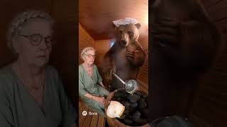 #benny the #bear with #granny in the #steam #room (#ai)