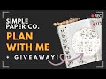 Simple Paper Co. April Kit Weekly Plan with Me | Hemlock &amp; Oak