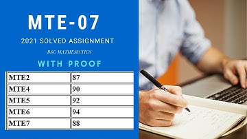 MTE 07 solved assignment 2021 (Assured 90+ marks)