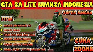 GTA SA Lite Nuansa Indonesia Super Ringan Cuma 200mb | Suport All OS & All Gpu | LINK MEDIAFIRE