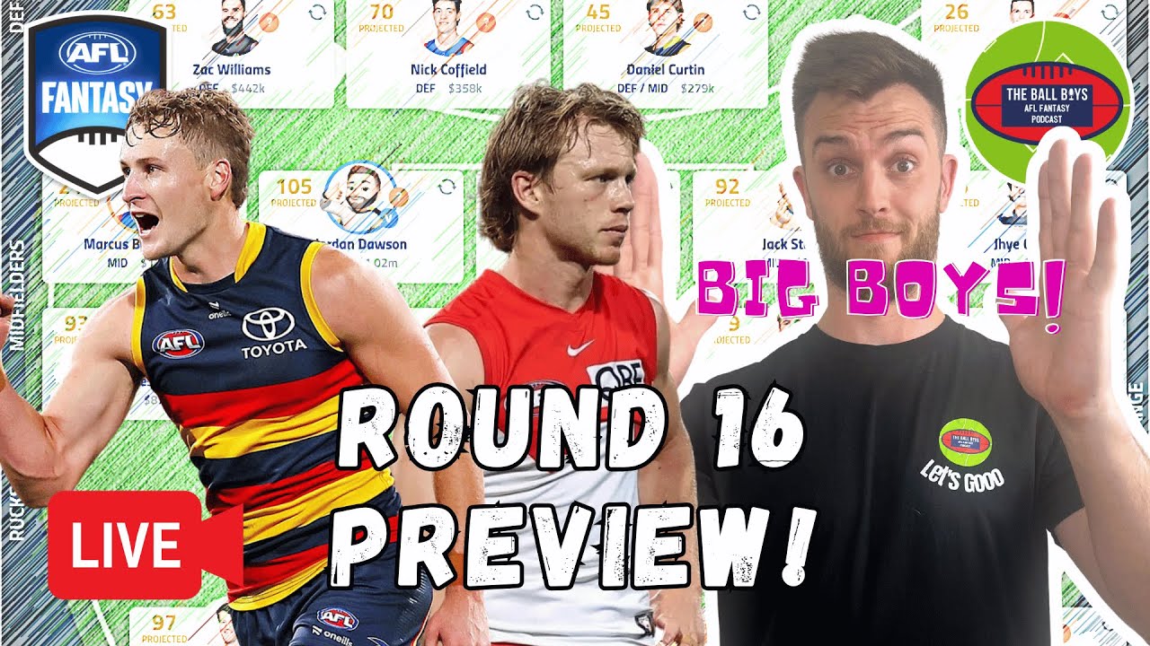 Round 16 LIVE: Captains & Trade Targets - AFL Fantasy 2025