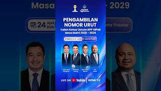 Pengambilan Nomor Urut Caketum BPP HIPMI 2026–2029 | Munas XVIII HIPMI
