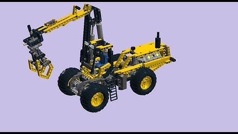 Lego Technic 8265 - Front Loader B model - LDD speed build