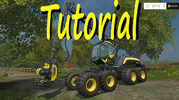 Farming Simulator 15 Tutorial Mowing and Storing Grass using Courseplay
