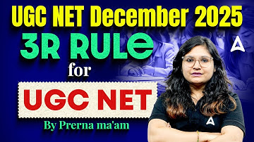UGC NET December 2025 | 3R Rule for UGC NET | UGC NET Preparation By Prerna Ma
