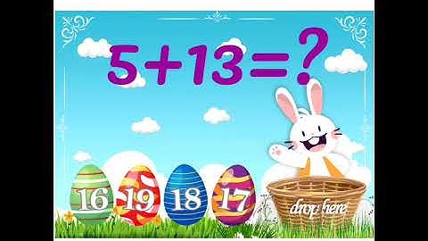 Easter Egg Hunt Addition & Subtraction to 20 Boom Cards Distance Learning